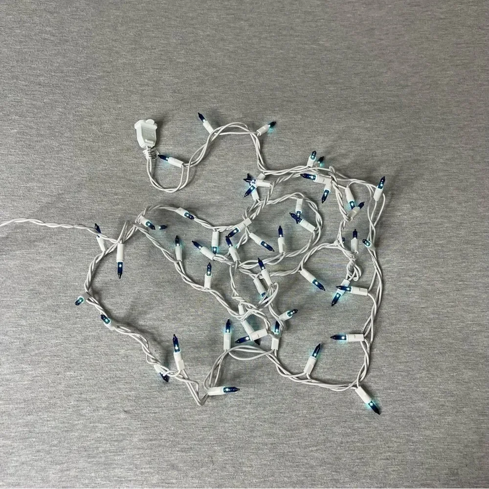 Target 11 Ft. White Corded 50 Blue Christmas Tree Lights